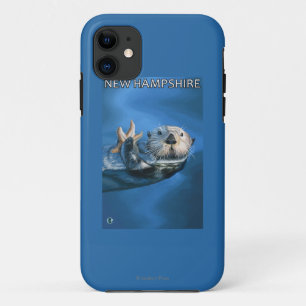 Coque iPhone 11 Nouvelle scène de loutre de HampshireSea
