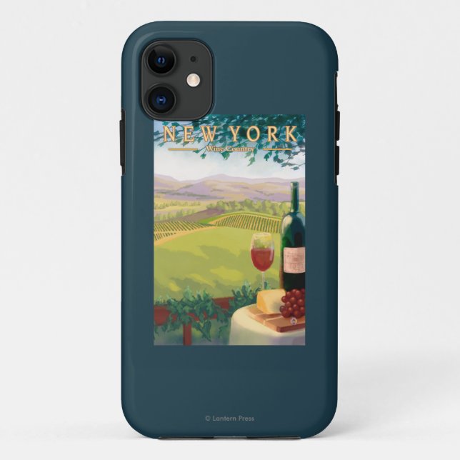 Coques Case-Mate iPhone Nouvelle scène de pays de YorkWine (Dos)