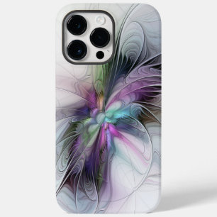 Coque Case-Mate iPhone Nouvelle vie, Colorful Abstrait Fractal Art Imagin
