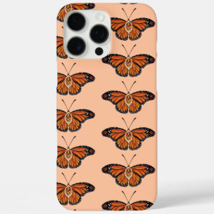 Coque iPhone 16 Pro Max Novembre Citrine Monarch Papillon Motif Design