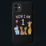 Case-Mate iPhone Case Now I le 1er jour du Birthday<br><div class="desc">Joyeux anniversaire. Funny and lovely Kids Birthday design with a cute Elephant,  two ferrets and a girafe celebrating your birthday at the zoo.</div>