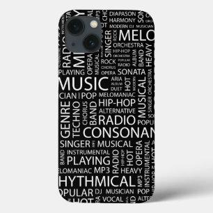 Etui iPhone Case-Mate Nuage de mot de motif de MUSIQUE