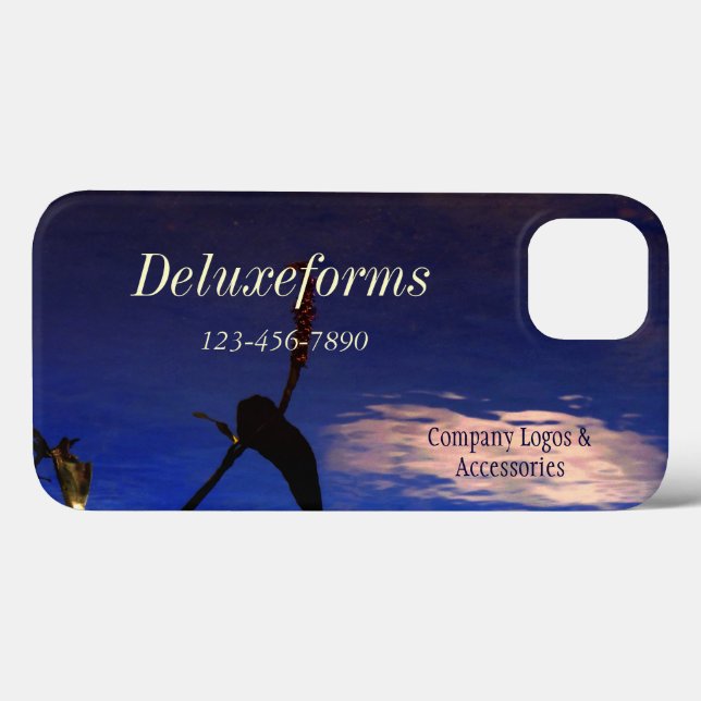 Coques Case-Mate iPhone Nuage de silhouette aquatique (Verso (horizontal))