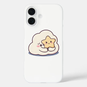 Coque Pour iPhone 16 Nuage timide Accrocher une étoile - Dreammous Sky 