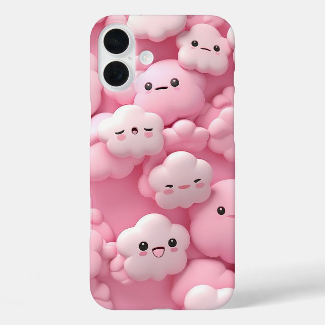 Coques Case-Mate iPhone Nuages 3d (Verso)