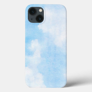 iPhone 13 Case Nuages d'aquarelle et arrière - plan de ciel