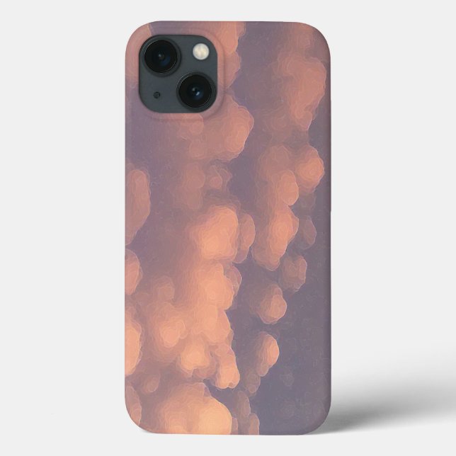 Coques Case-Mate iPhone Nuages de billes de coton rose (Verso)