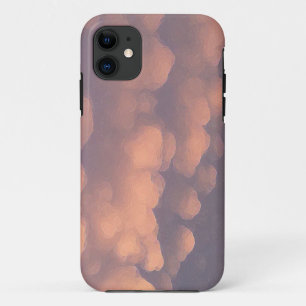 Coque iPhone 11 Nuages de billes de coton rose