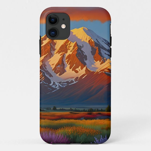 Coques Case-Mate iPhone Nuages de Crimson au-dessus de la vallée (Dos)