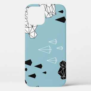 Case-Mate iPhone Case Nuages géométriques et pluie, motif sans soudure.