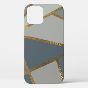 Case-Mate iPhone Case Nuances de gris or bronze géométrique neutre