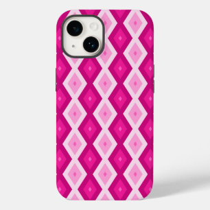 Coque Case-Mate iPhone Nuances de motif de diamant fuchsia