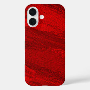 Coque Pour iPhone 16 nuances diagonales Abstraites de conception rouge