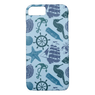 Etui iPhone Case-Mate Nuances nautiques de motif bleu