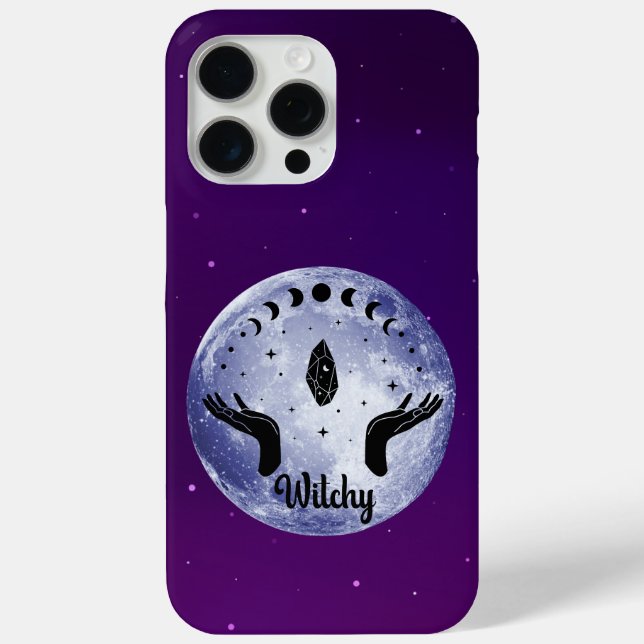 Coques Case-Mate iPhone Nuit de cuisine - Phases de lune mystique (Verso)