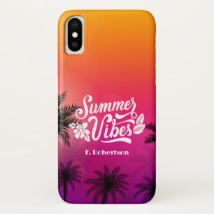 Case-Mate iPhone Case Nuit d'été Tropical Ombre Beach Nom personnalisé