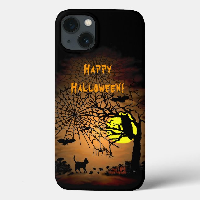 Coques Case-Mate iPhone Nuit d'Halloween, Joyeux Halloween ! (Verso)