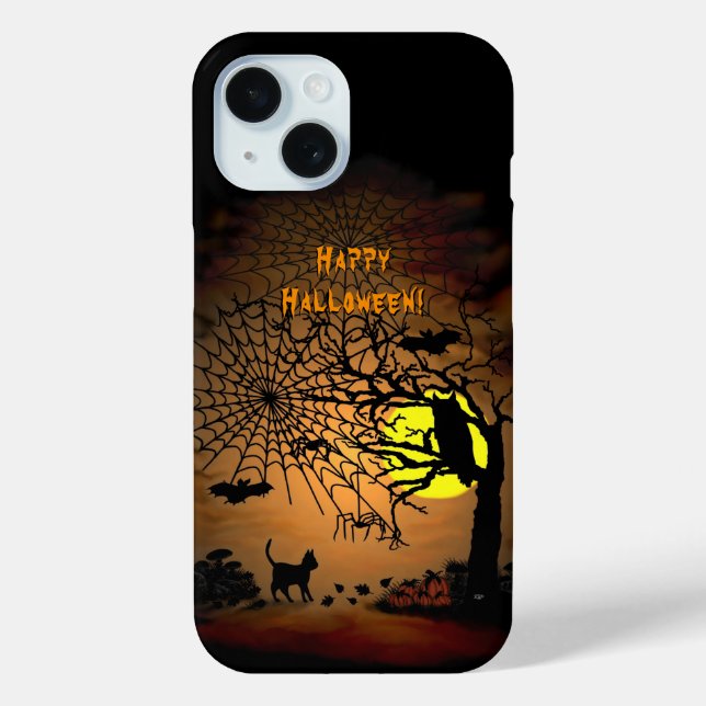 Coques Case-Mate iPhone Nuit d'Halloween, Joyeux Halloween ! (Verso)