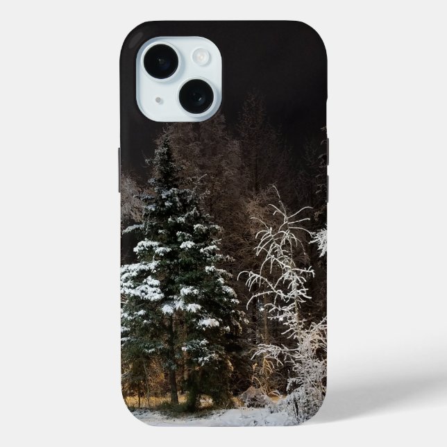 Coques Case-Mate iPhone Nuit d'hiver enneigée paisible (Verso)