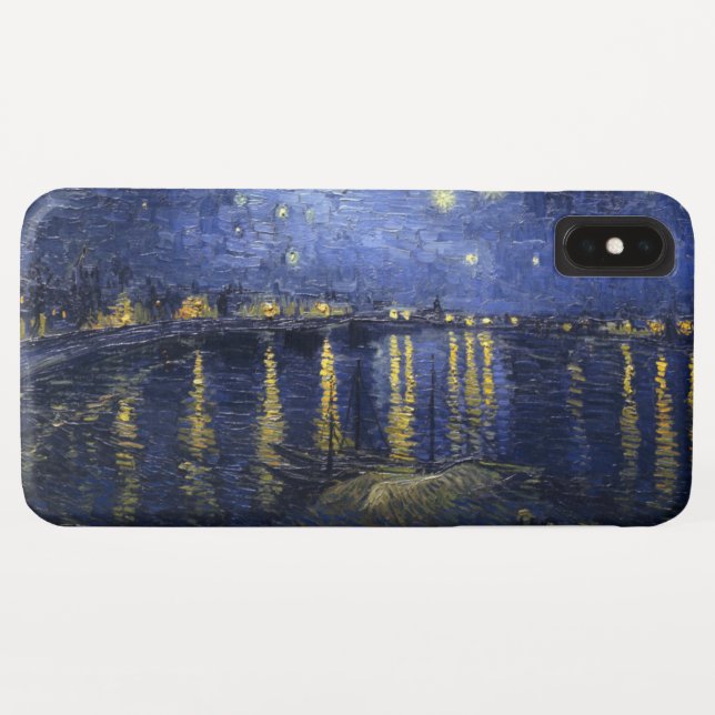 Coques Case-Mate iPhone Nuit étoilée au-dessus du Rhône (Dos (Horizontal))