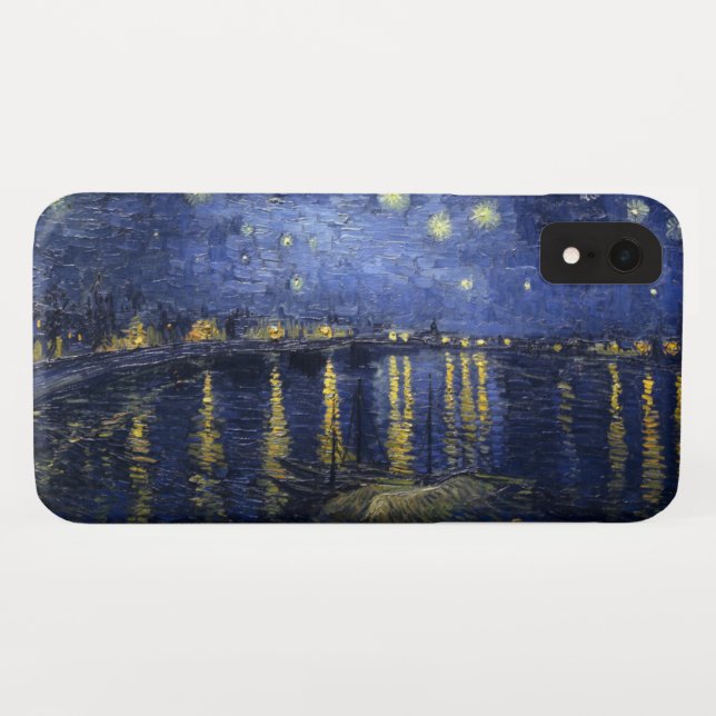 Coques Case-Mate iPhone Nuit étoilée au-dessus du Rhône (Dos (Horizontal))