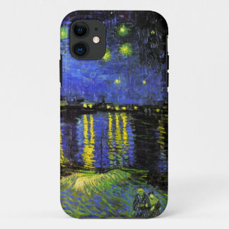 Coques Pour iPhone Nuit étoilée de Van Gogh au-dessus du Rhône