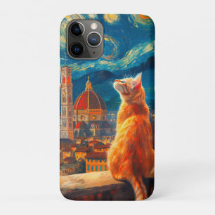 Case-Mate iPhone Case Nuit étoilée sur Florence Art du chat roux