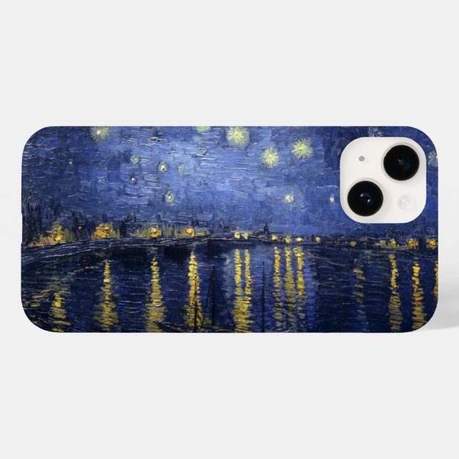 Coques Case-Mate iPhone Nuit étoilée sur le Rhône (Verso (horizontal))