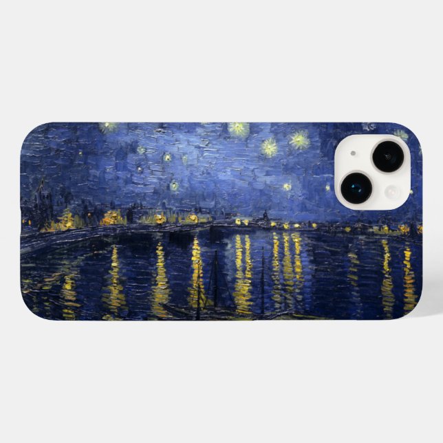 Coques Case-Mate iPhone Nuit étoilée sur le Rhône (Verso (horizontal))
