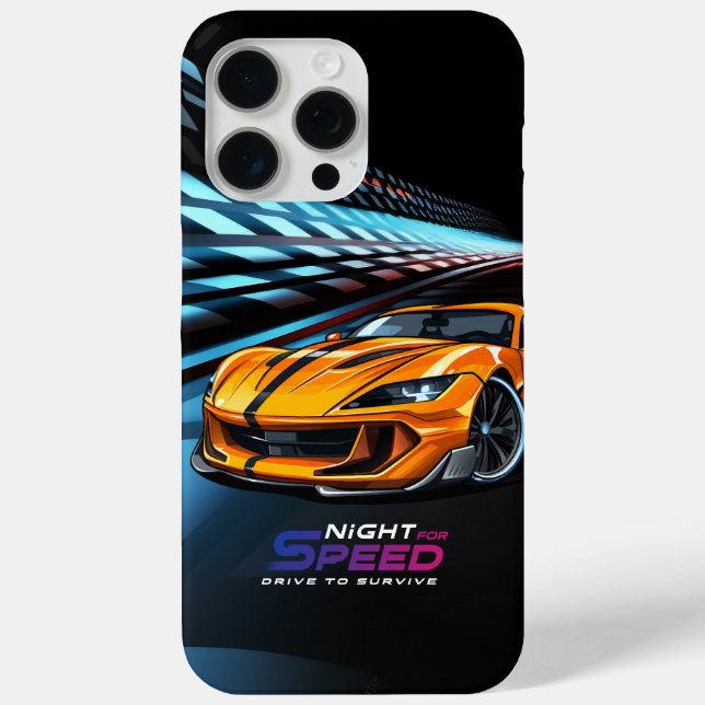 Coques Case-Mate iPhone Nuit pour la Vitesse | (Verso)