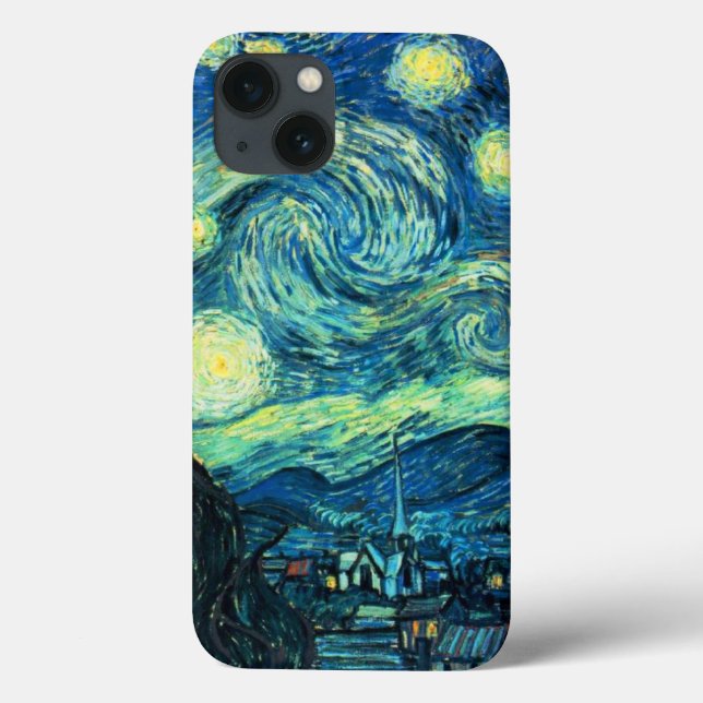 Coques Case-Mate iPhone Nuit Van Gogh Starry (Verso)