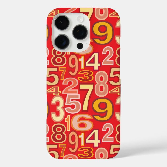 Coques Case-Mate iPhone Number pattern (Verso)