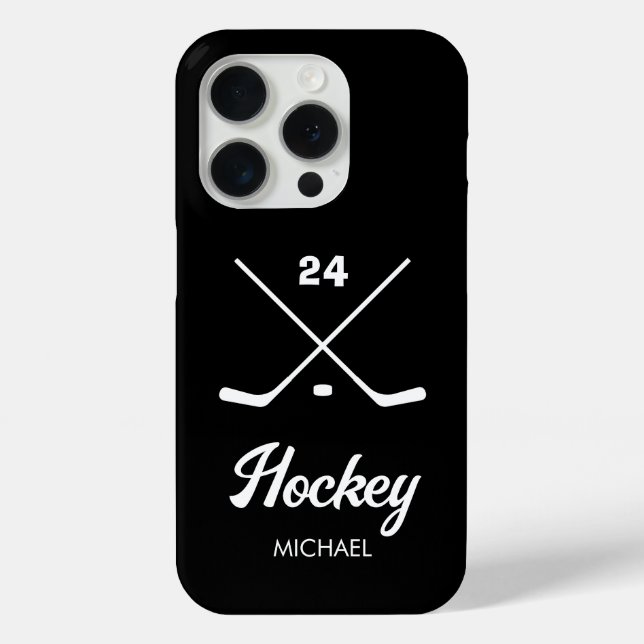 Coques Case-Mate iPhone Numéro de nom du joueur de hockey personnalisé ten (Verso)