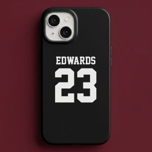 Coque Case-Mate iPhone Numéro de sport personnalisé avec nom