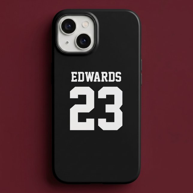 Coques Case-Mate iPhone Numéro de sport personnalisé avec nom (Créateur téléchargé)