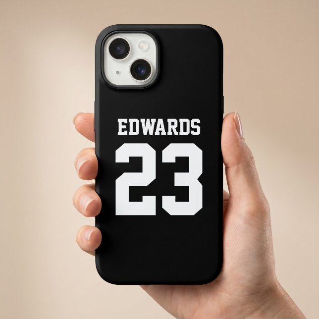 Coques Case-Mate iPhone Numéro de sport personnalisé avec nom (Créateur téléchargé)