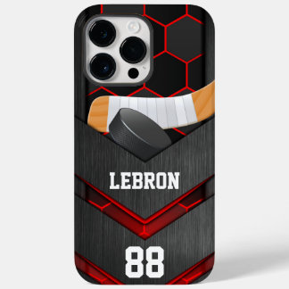 Coque Case-Mate iPhone Numéro et nom de hockey américain personnalisé