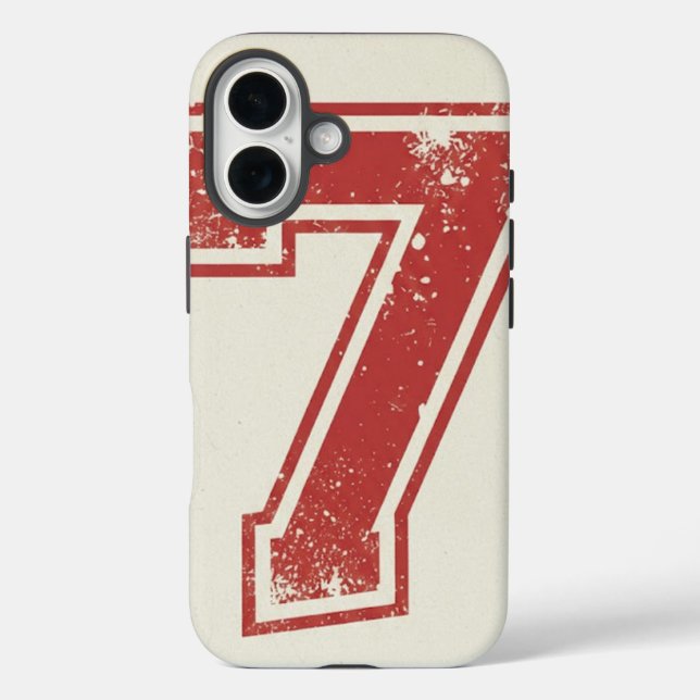 Coques Case-Mate iPhone numéro sept chanceux (Verso)