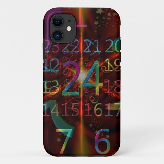 Coques Case-Mate iPhone Numéros psychadéliques motif, design fascinant (Dos)