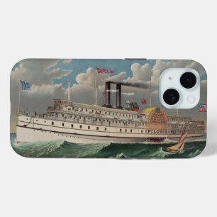 Coque Case-Mate iPhone NY Voyage Grand Bateau à roue à aubes à vapeur The