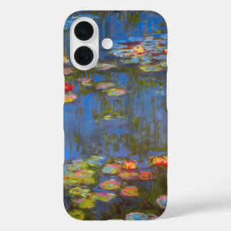 Coque Pour iPhone 16 Nymphéas par Claude Monet, Art de la nature vintag
