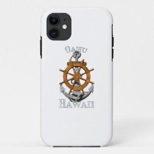 Case-Mate iPhone Case Oahu Hawaii Vacation Nautical Anchor Helm Sailing