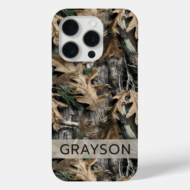 Coques Case-Mate iPhone Oak Tree Camouflage Personalized (Verso)