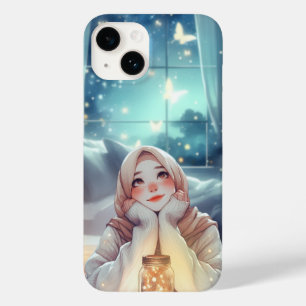 Coque Case-Mate iPhone "Oasis Élégante" - Aquarelle Whimsical Femme Hijab
