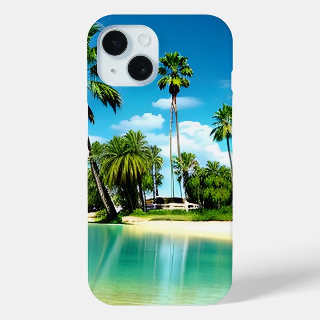 Coques Case-Mate iPhone Oasis tropicale 3 (Verso)