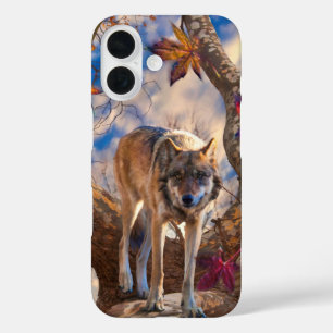 COQUE POUR iPhone 16 OBSERVATOIRE WOLF AUTOMNE