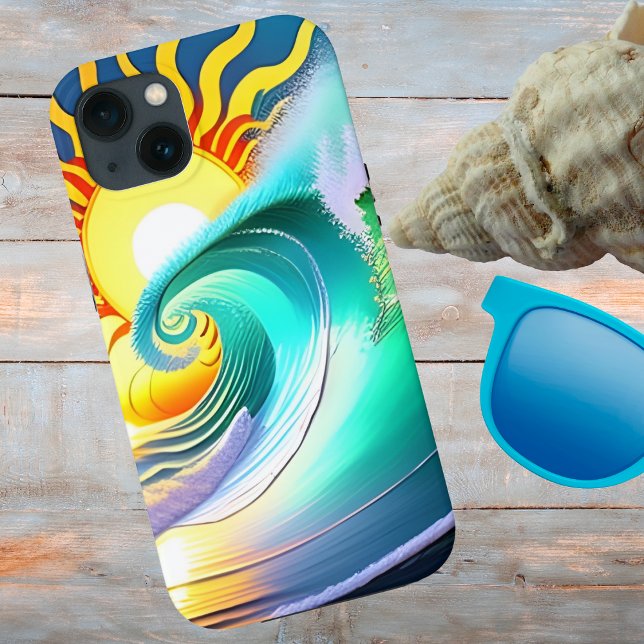 Coques Case-Mate iPhone Océan Artistique Surf  (Créateur téléchargé)