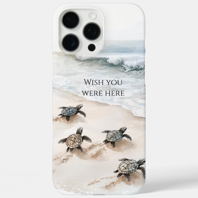Coques Case-Mate iPhone Ocean Beach Coast Sea Turtles (Verso)