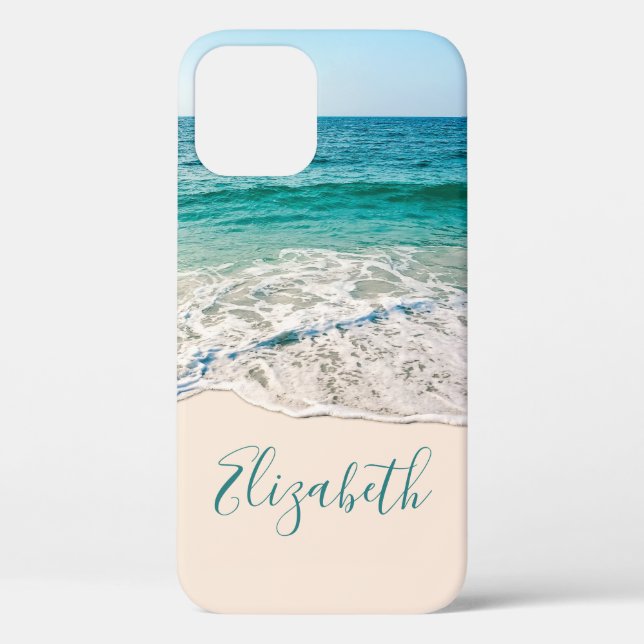 Coques Case-Mate iPhone Ocean Beach Shore pour ajouter votre nom (Verso)