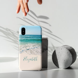 Case-Mate iPhone Case Ocean Beach Shore pour ajouter votre nom